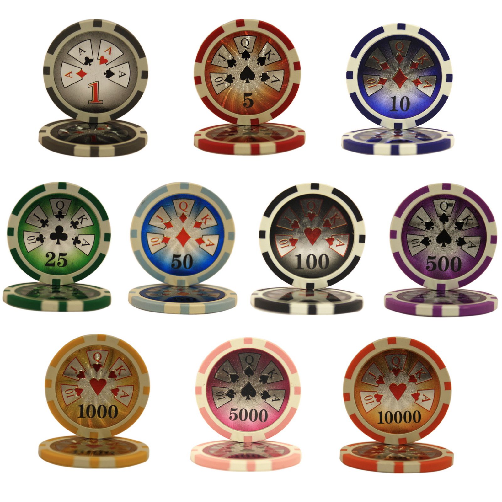 600pcs High Roller Casino Poker Chips Set with Acrylic Case - Professional Poker Game Accessories for Casino Nights, Home Poker Tournaments, and Game Room Decor
