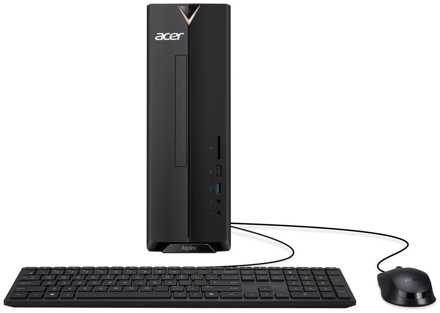 Acer Aspire XC 840 Desktop PC - Intel Pentium Silver Processor, 8GB RAM, 256GB SSD | Fast & Reliable Home & Office Computer for Work, Study & Entertainment