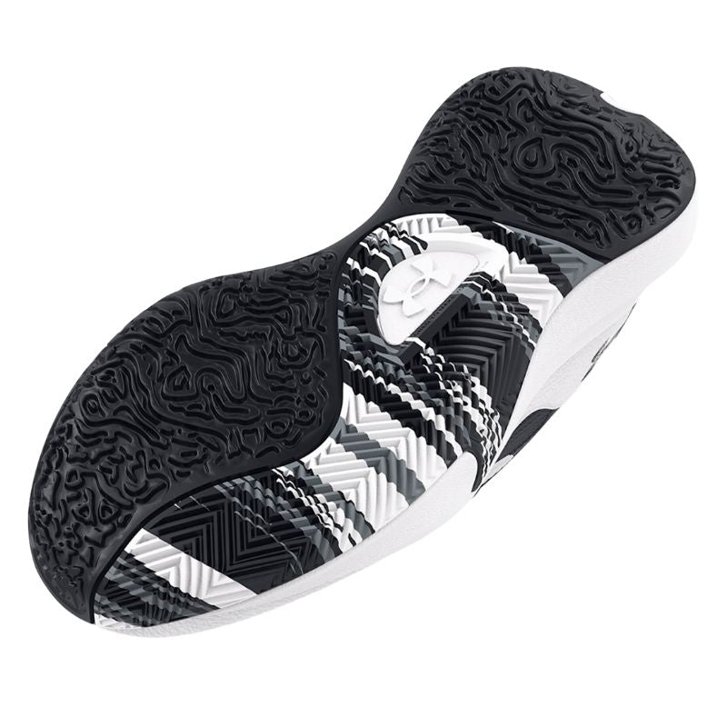 UA Boys' Lockdown 6 Basketball Shoes - High-Top Performance Sneakers for Youth & Kids - Perfect for Indoor Courts, Outdoor Play & School Sports