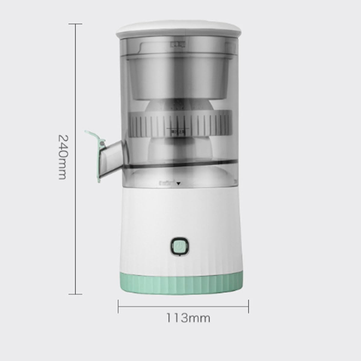 Automatic Separation Juicer - Portable Electric Juicer Machine for Fruits & Vegetables, USB Rechargeable with Cleaning Brush (Red, 3.7V) - Perfect for Home, Office, Gym & Outdoor Use