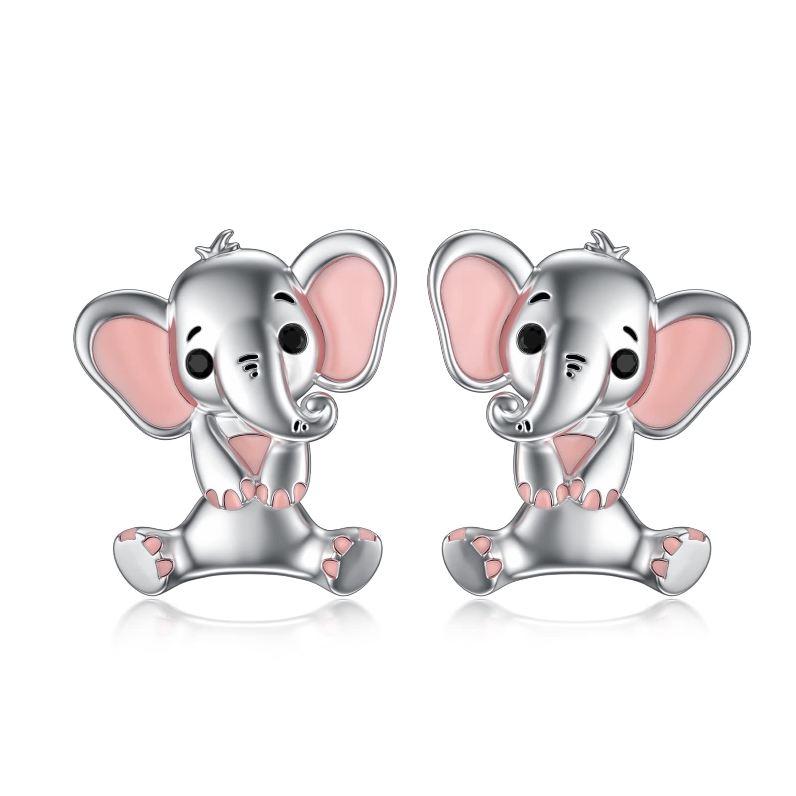 925 Sterling Silver Two-Way Animal Stud Earrings - Cute Panda, Elephant & Koala Designs for Women & Girls | Perfect for Everyday Wear, Gifts & Special Occasions