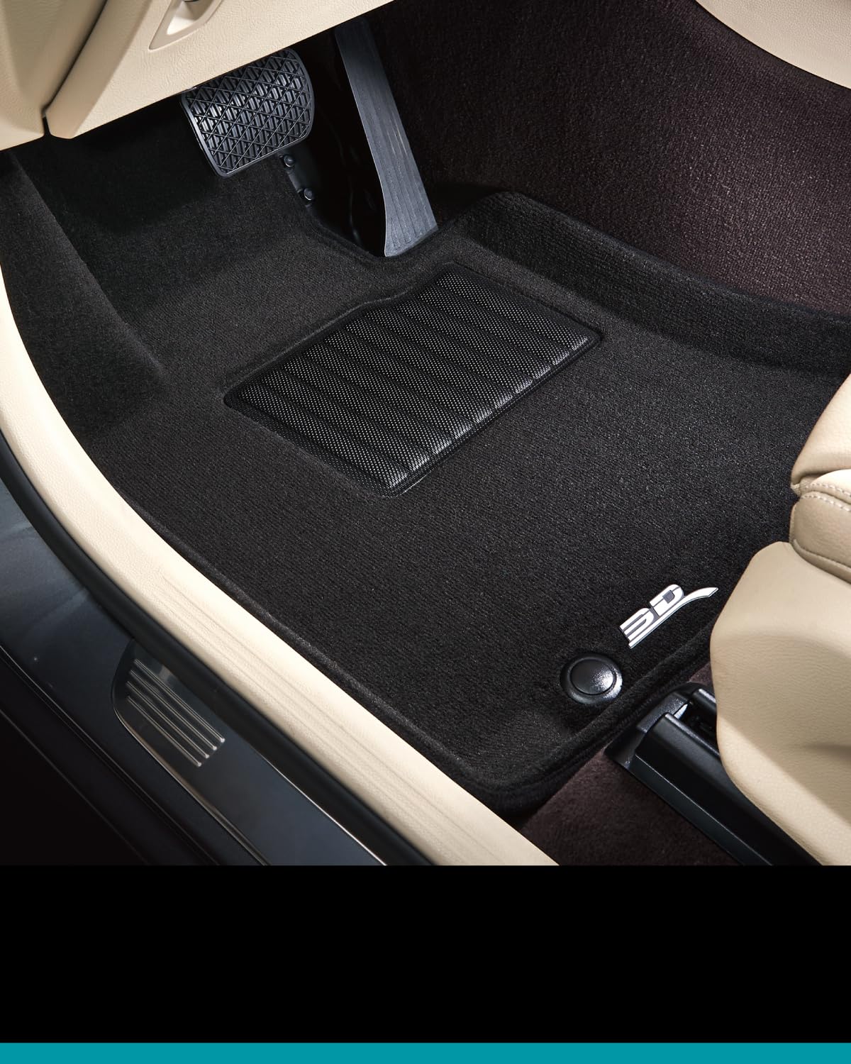 3D MAXpider All-Weather Custom Fit Floor Mats for 2011-2021 Dodge Charger RWD - Premium Carpeted Liners (1st & 2nd Row) - Perfect for Daily Commutes, Road Trips & Winter Protection