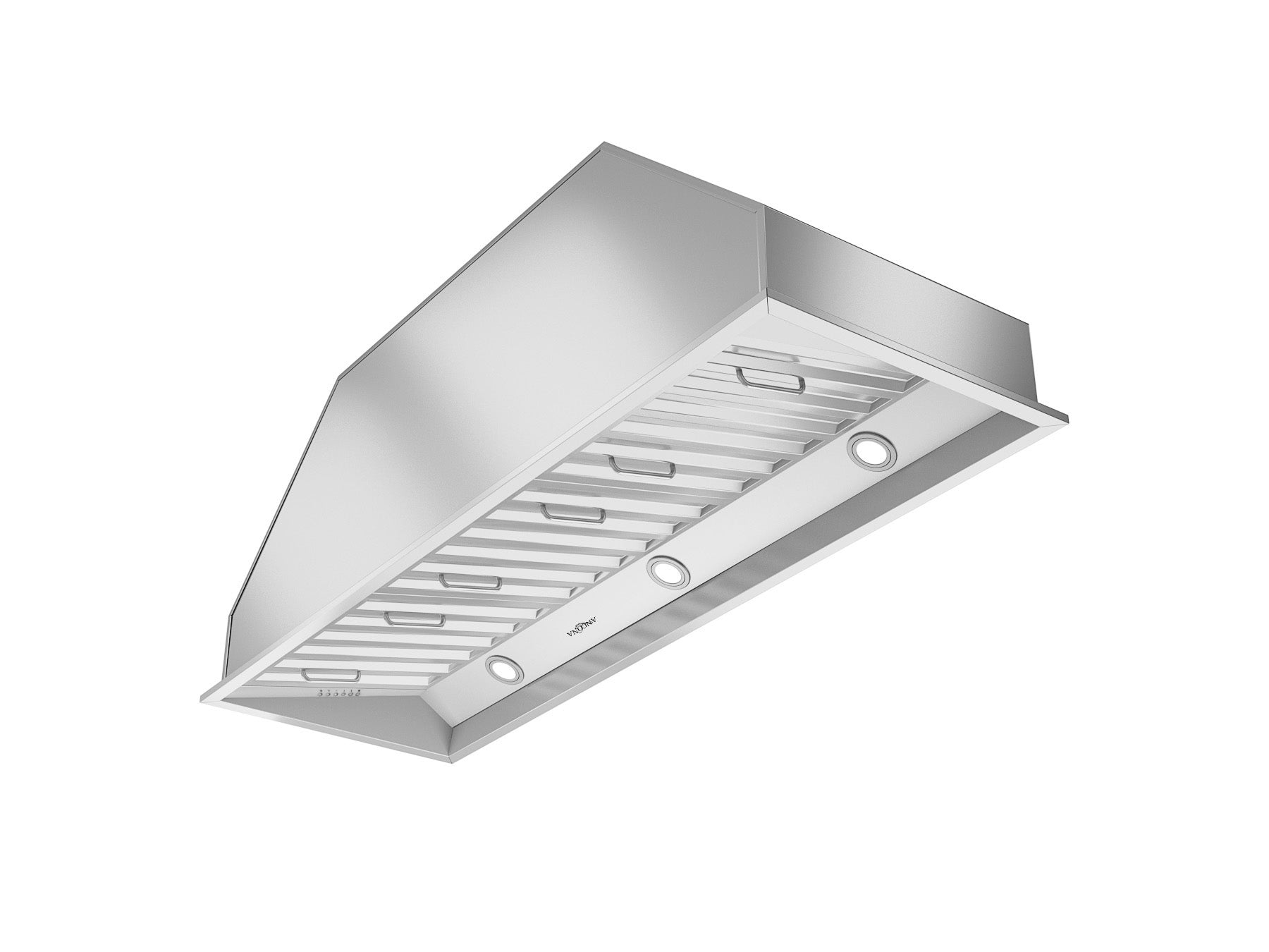 48 Inch Pro Insert Range Hood with LED Lights - Perfect for Modern Kitchens & Stainless Steel Appliances