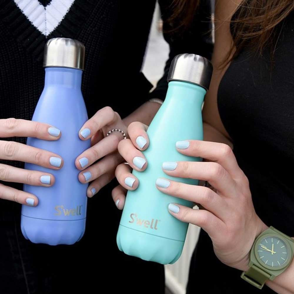 S'well Satin 9oz (266mL) Stainless Steel Water Bottle - Insulated, Leak-Proof & Eco-Friendly for Gym, Office & Outdoor Activities