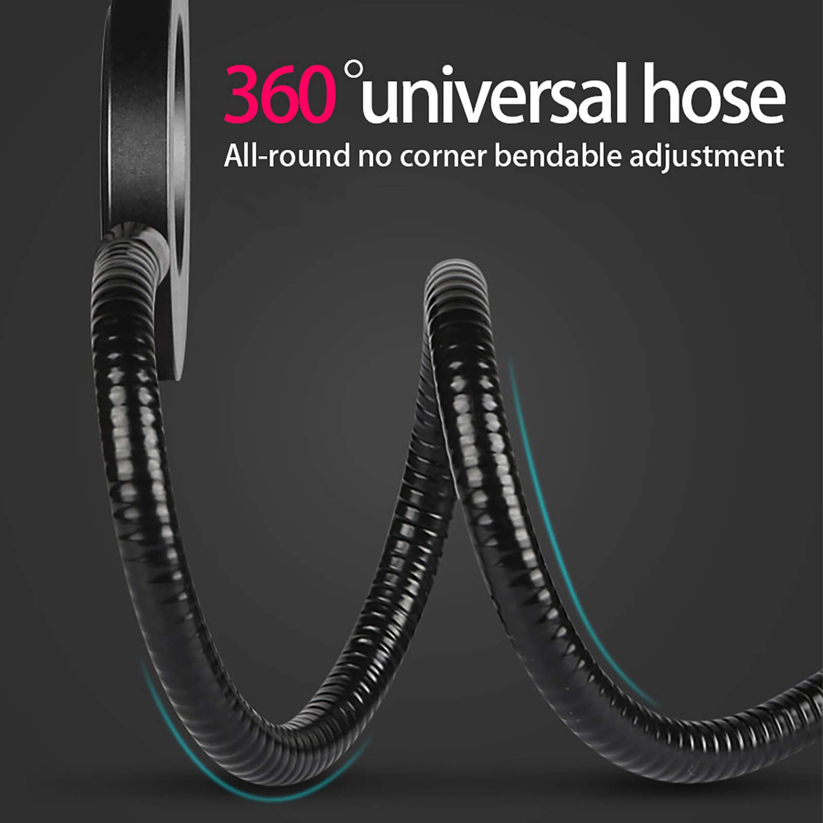 Best 8-in-1 Selfie Ring Light with Phone Holder Stand - 360° Rotating Dimmable LED Light with Flexible Gooseneck Arms for Live Streaming, Makeup, TikTok Videos & YouTube Content Creation