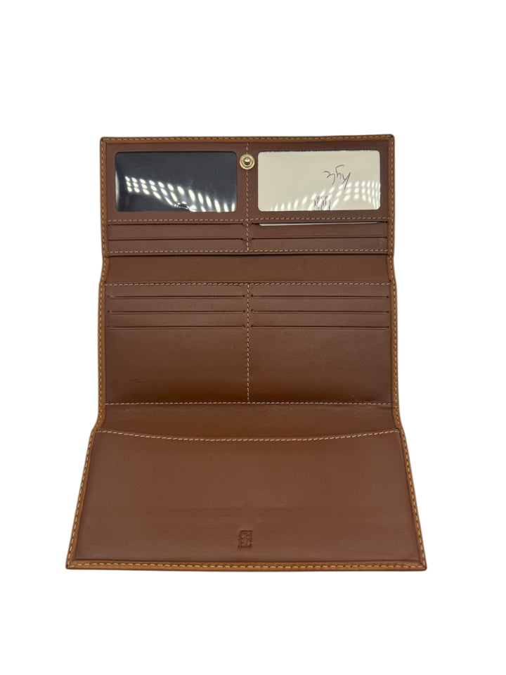 Carolina Herrera Genuine Leather Printed Continental Wallet for Men & Women | Luxury Slim Bifold Wallet with RFID Protection | Perfect for Travel, Business & Everyday Use