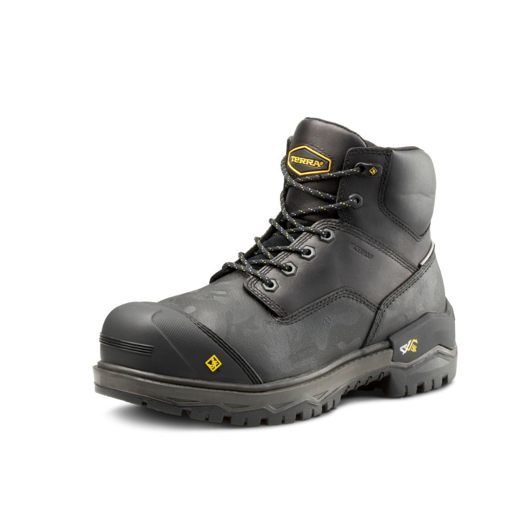 Terra Gantry Men's 6 Composite Toe Work Safety CSA Boot TR0A4T8VBLK - Black Steel Toe Work Boots for Construction, Warehouse & Industrial Safety | OSHA Approved