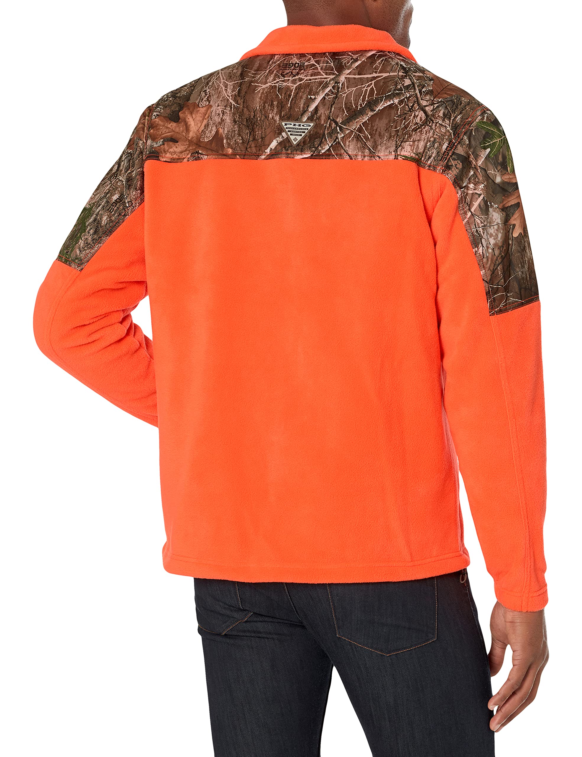 Columbia Men's PHG Fleece Overlay Jacket - Lightweight Water-Resistant Hiking Jacket for Outdoor Adventures, Camping & Travel