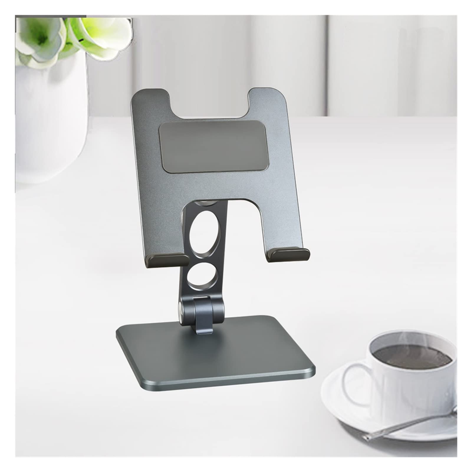 Adjustable Folding Tablet Stand Holder for Desk - Sturdy Desktop Phone & iPad Stand with Multi-Angle Viewing - Perfect for Work, Study, Video Calls & Hands-Free Watching (Color: A)