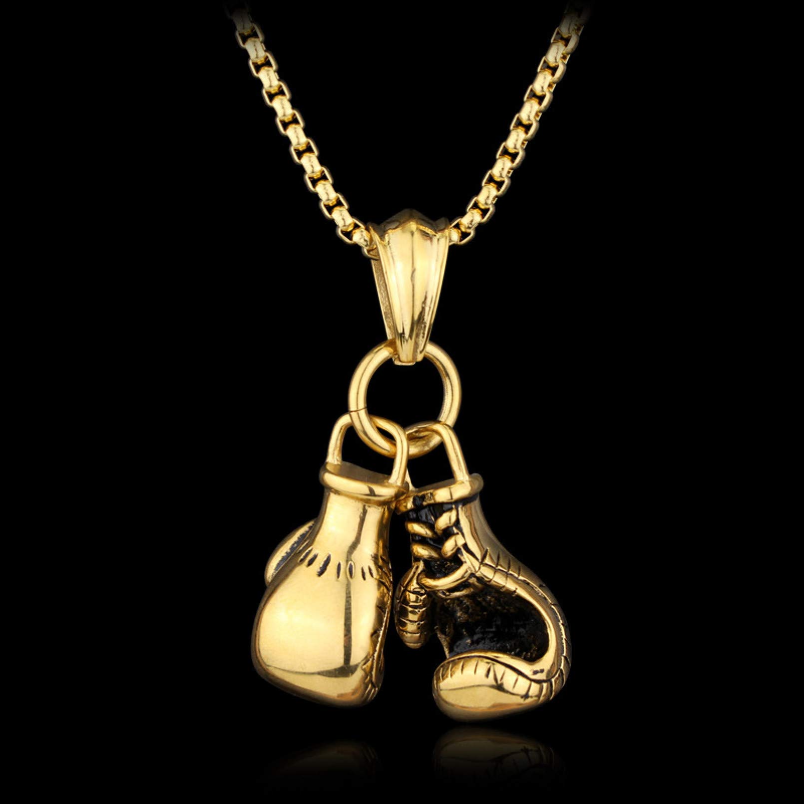 GTHT Zinc Alloy Boxing Gloves Car Pendant - Stylish Interior Decoration & Rear View Mirror Accessory for Cars | Perfect Gift for Boxing Fans & Auto Enthusiasts | Great for Personalizing Your Vehicle or Surprise Gifts