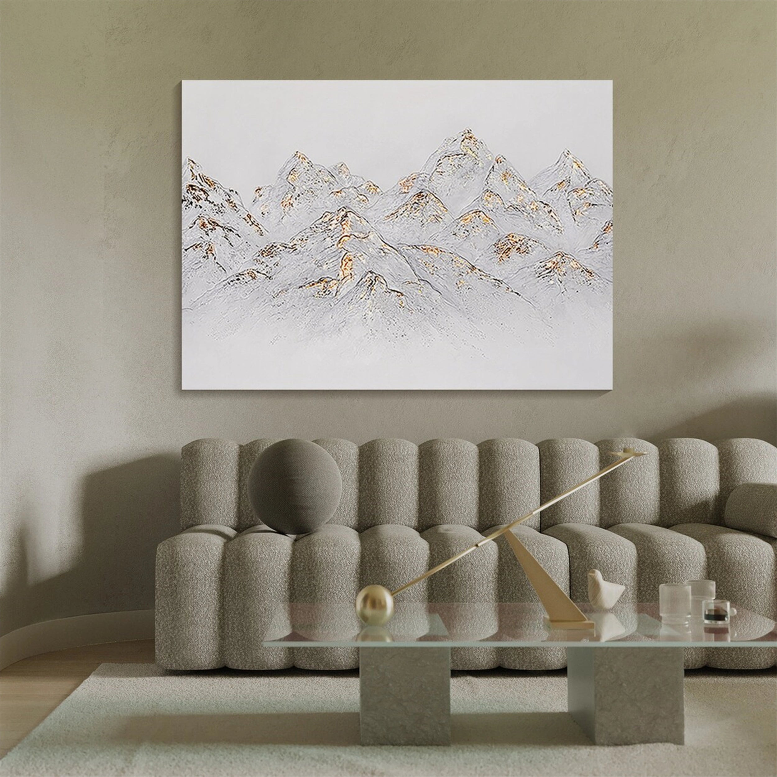Minimalist Textured Plaster Art Painting - Abstract Wall Decor for Living Room, Bedroom & Office | #MM124
