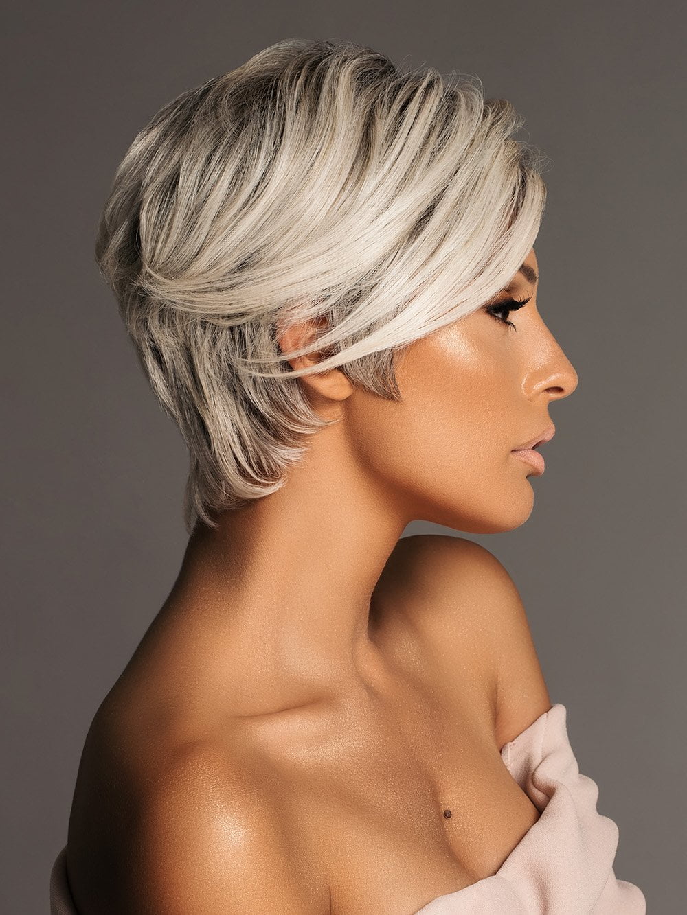 Amaze Human Hair & Synthetic Blend Lace Front Wig with Mono Top - Natural Looking Wigs for Women | Perfect for Daily Wear, Cosplay & Special Occasions