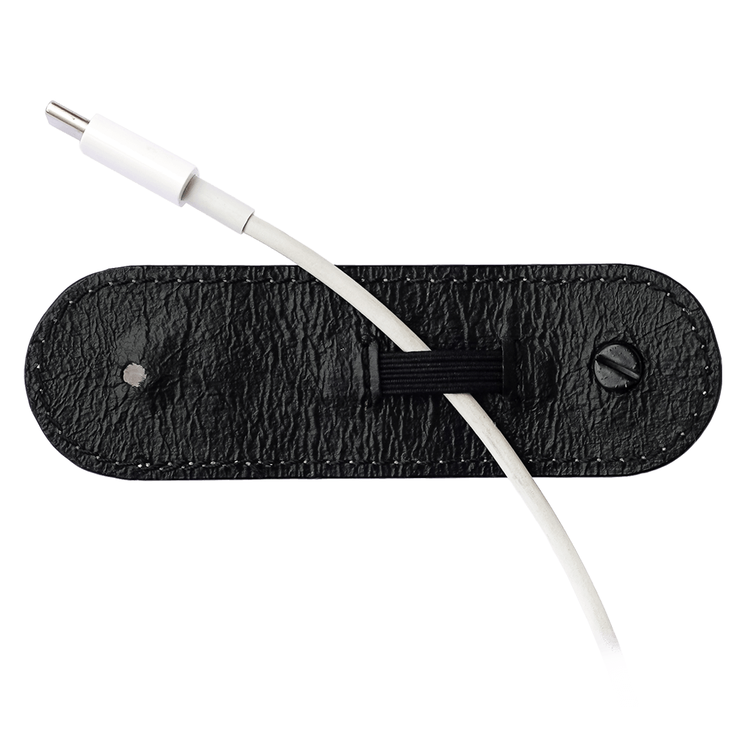 Premium Pebbles Noir Cable Wrap - Organize & Protect Your Cables | Perfect for Home, Office & Travel Use