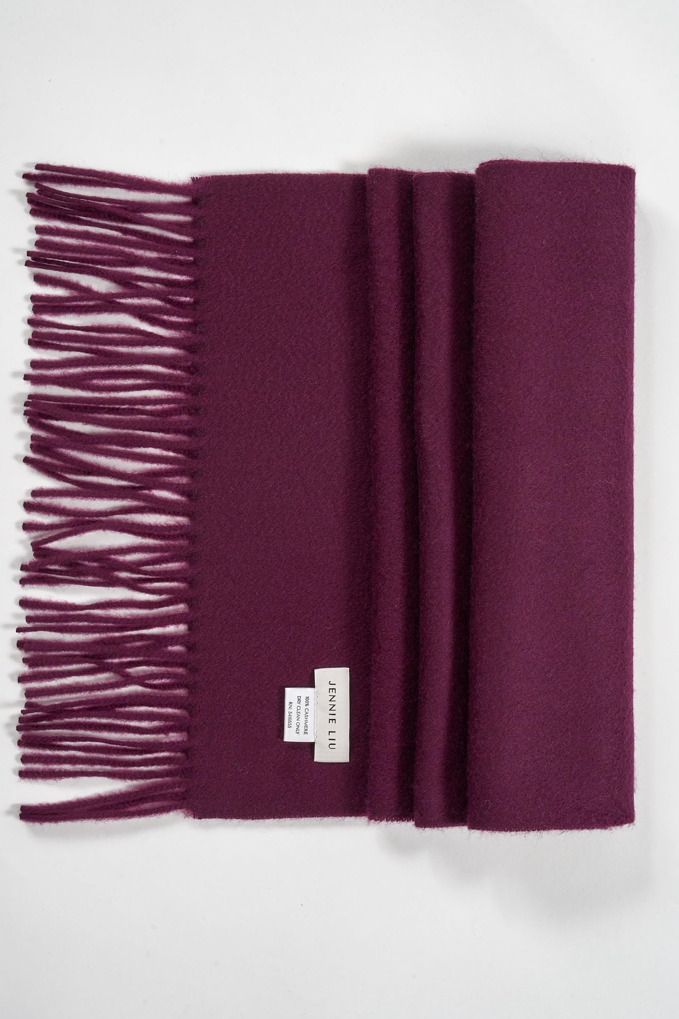 JENNIE LIU 100% Pure Cashmere Scarf for Women - Soft Luxury Winter Wrap, Warm & Lightweight Fashion Accessory for Cold Weather, Office, and Travel
