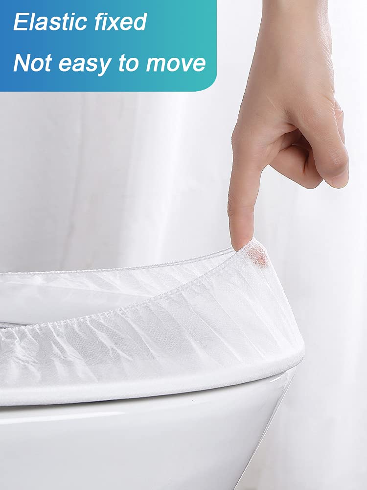 20 Pack Disposable Plastic Toilet Seat Covers - Waterproof, Non-Slip Potty Training Covers for Kids - Individually Wrapped for Hygiene - Perfect for Travel, Public Restrooms & Home Use