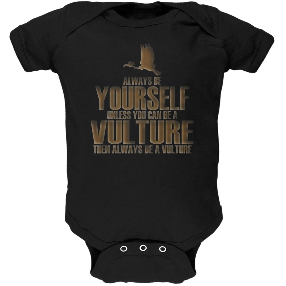 Always Be Yourself Vulture Black Soft Baby Onesie - Cozy & Cute Outfit for Newborns, Infants & Toddlers - Perfect for Playtime, Photo Shoots & Everyday Wear