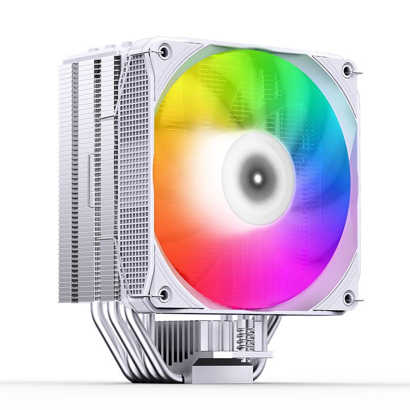 Jonsbo PISA A5 White ARGB CPU Air Cooler - High Performance PC Cooling for Gaming & Overclocking | Perfect for Intel & AMD Processors | Silent RGB Lighting for Custom PC Builds