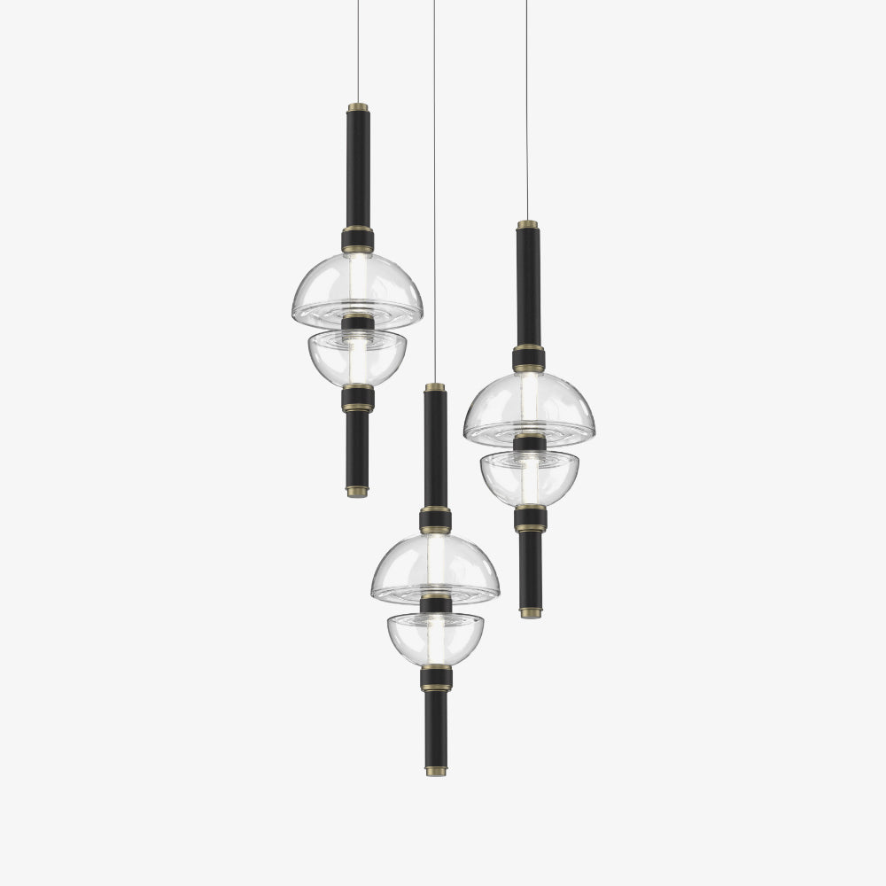 Aurora Luminosity Pendant Lamp - Modern Nordic Style LED Hanging Light for Bedroom, Living Room, Dining Room & Kitchen Decor