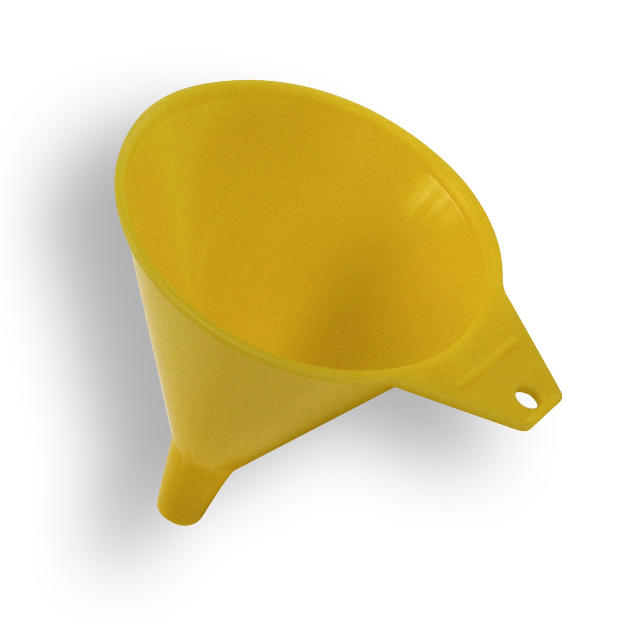 Funnel King 32833 8 Oz Polyethylene Economy Funnel - Yellow, Multi-Purpose Kitchen & Automotive Funnel for Oil, Gas, Liquids