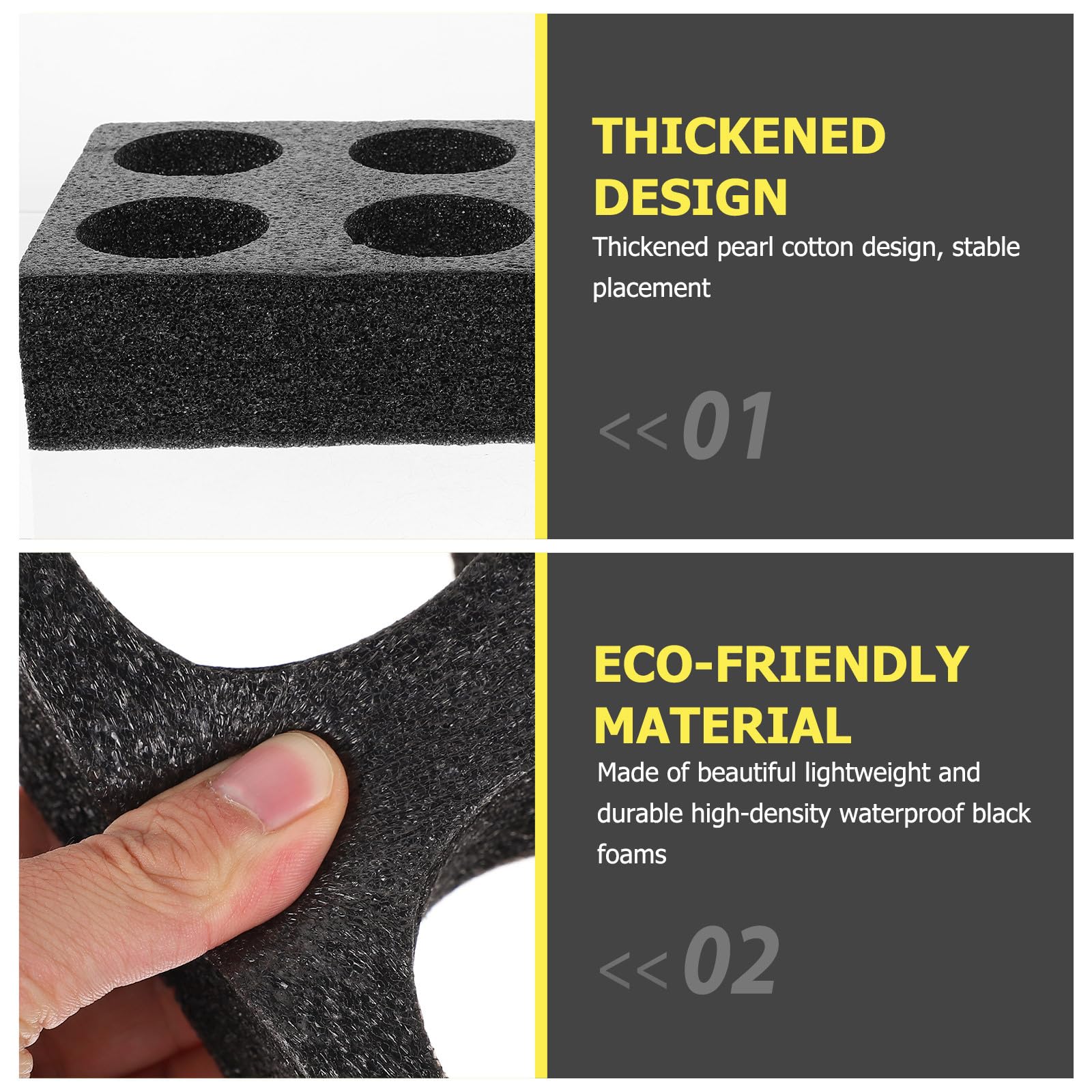Angoily Foam Cup Holder Carrier - 2 Pack Insulated Drink Caddy for Hot & Cold Beverages | Portable 6-Cup Organizer for Coolers, Parties, Picnics & Travel | Durable Reusable Drink Carrier for Coffee, Soda & Smoothies