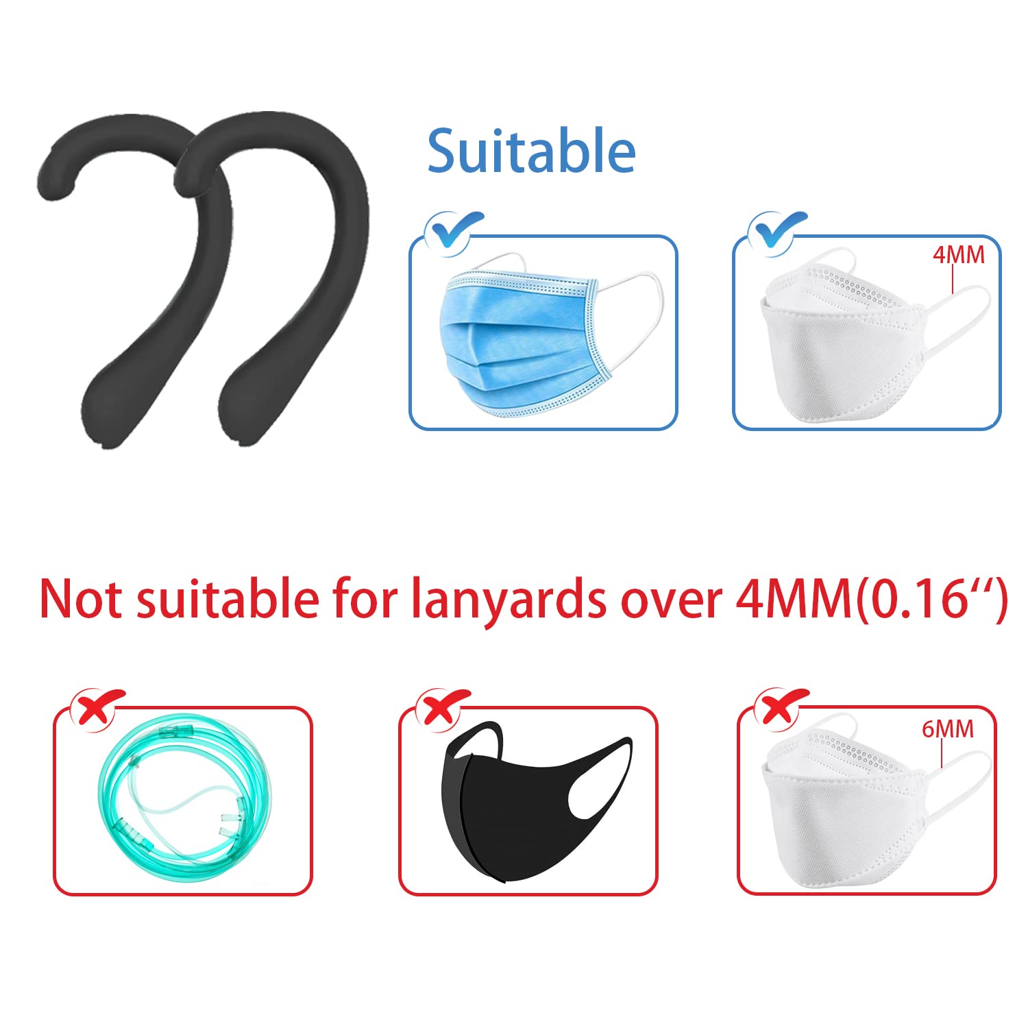 Soft Silicone Ear Protectors - Anti-Slip Earloop for Comfort & Pain Relief | Noise Reduction Earmuffs for Sleeping, Studying & Travel