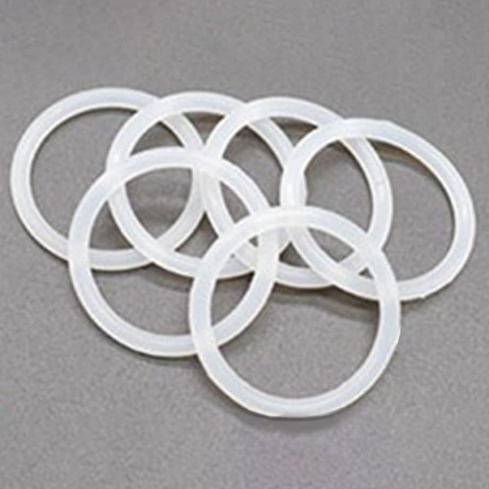 Othmro 50Pcs Nylon Flat Washers - 0.7in OD 0.19in ID 0.03in Thickness - Sealing Gasket & Screw Washer Assortment for Plumbing Repairs - Faucet, Pipe, Shower Head, Garden Hose, Hot Water Pipe Seals - White - Perfect for DIY Home Maintenance and Leak Prevention
