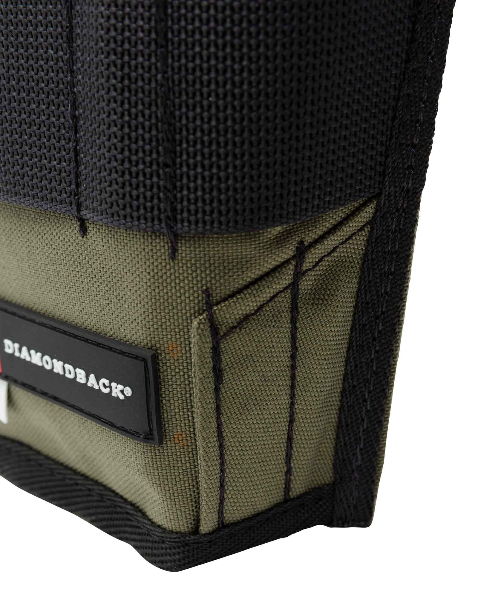 Diamondback Solo Drill Driver Holster - Black Tool Holder for Cordless Drills, Screwguns & Power Tools | 7 Drill Bit Slots | 6x3x12 Inches | Perfect for Construction, DIY Projects & Workshop Organization