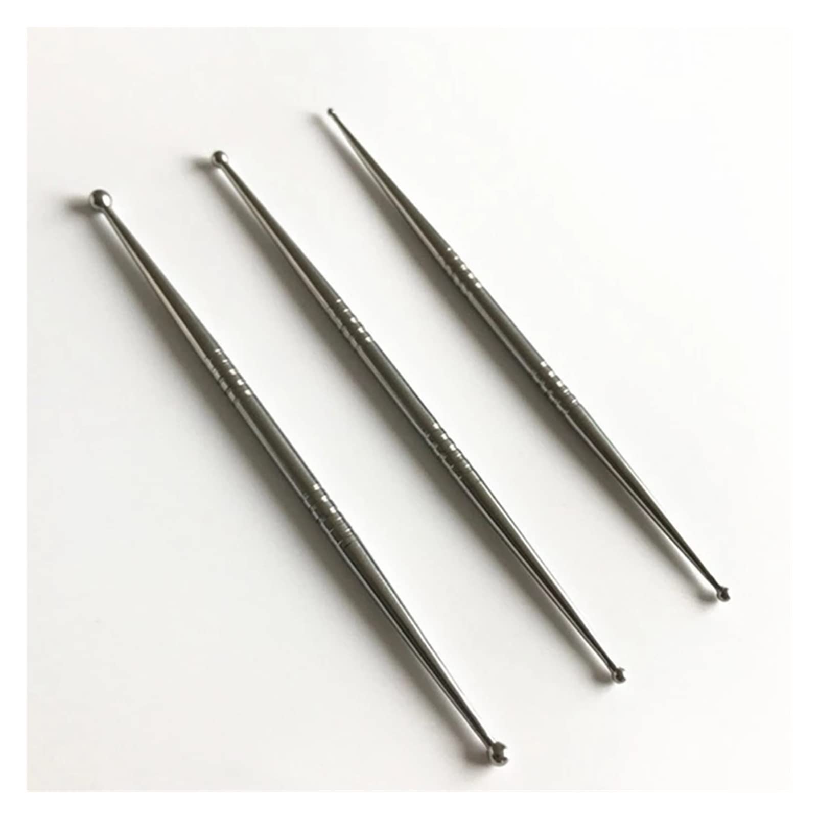 3pcs Stainless Steel Double Head Pottery Clay Carving Tools Set - Sculpting & Modeling Kit for Ceramics, DIY Crafts, and Art Projects (Silver) - Perfect for Pottery Making, Clay Sculpting, and Art Classes