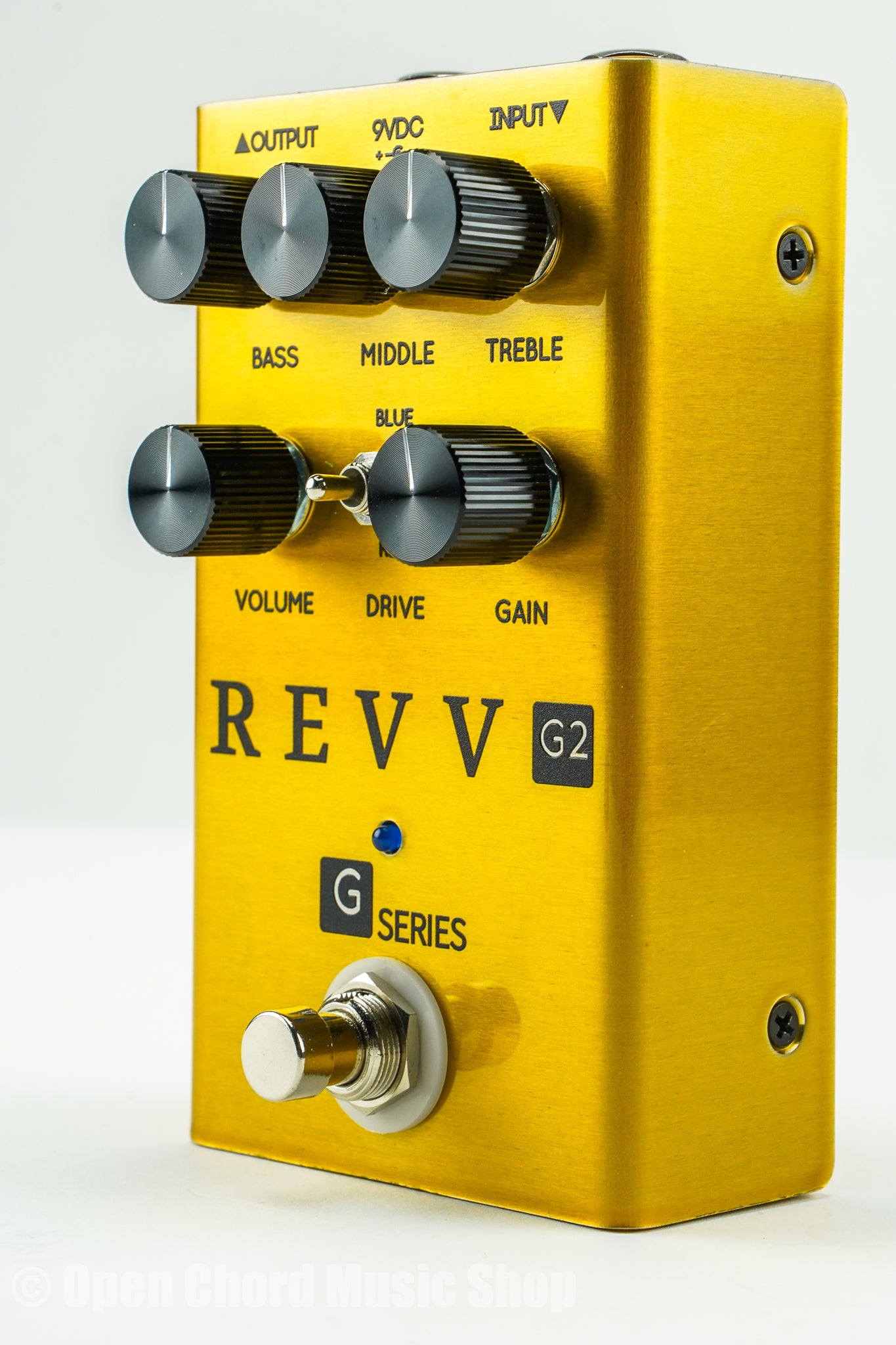 REVV G2 Overdrive Pedal Gold Edition - Premium Guitar Effects Pedal for Electric Guitar, Bass & Acoustic - Perfect for Rock, Blues & Metal Music Performance & Recording Studio Use