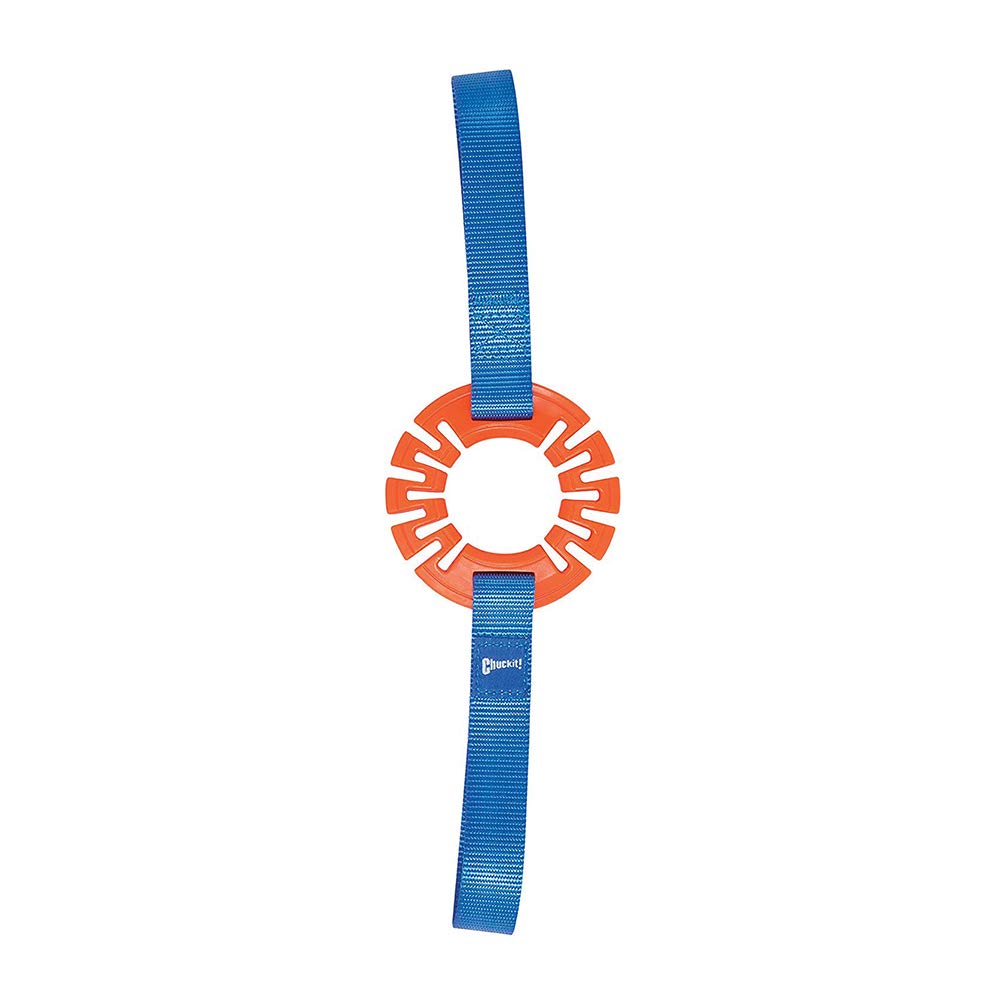ChuckIt! Ring Tug Dog Toy for Small Dogs - Durable Interactive Chew Toy for Puppies & Small Breeds - Perfect for Fetch, Tug-of-War & Outdoor Play