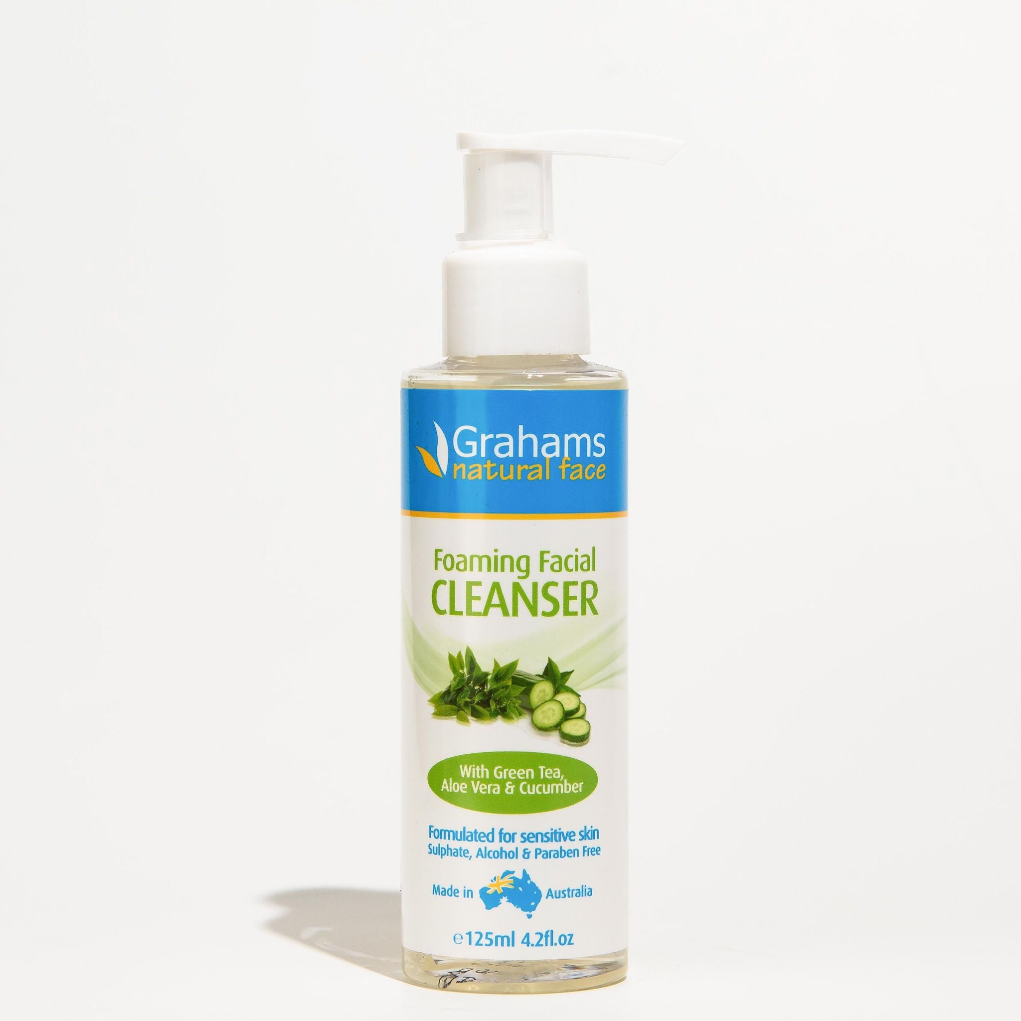Best Natural Foaming Facial Cleanser for Sensitive Skin - Gentle Daily Face Wash with Organic Ingredients - Perfect for Morning & Night Skincare Routine
