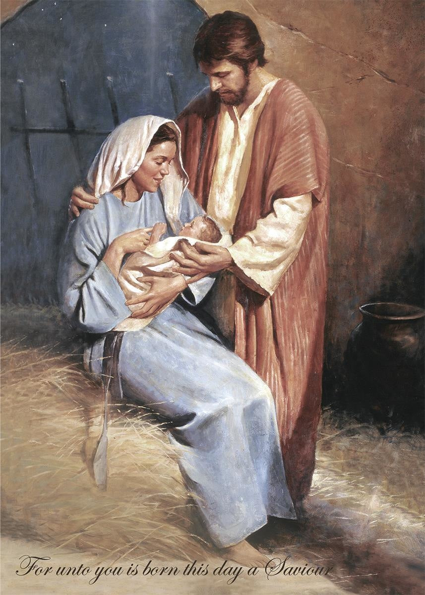 18 Pack Del Parson Birth of Jesus Christmas Cards - Religious Holiday Greeting Cards for Family, Friends & Church Members - Perfect for Christmas Celebrations & Festive Wishes
