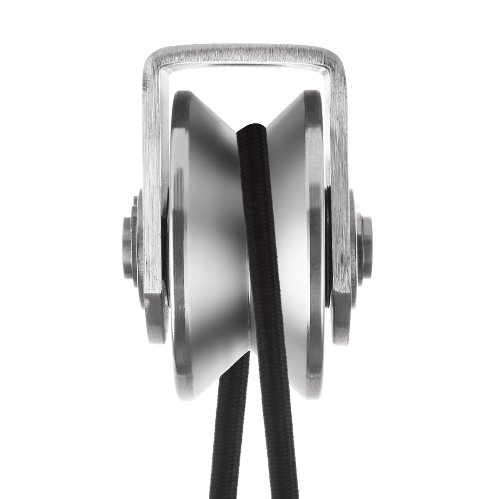 2 Pack 48mm V Groove Wheel Pulley - 304 Stainless Steel Silent Pulley Block with 880lb Load Capacity - Heavy Duty Caster Wheels for Sliding Gates, Material Handling & Moving Equipment - Perfect for Warehouse, Garage Doors & Industrial Applications