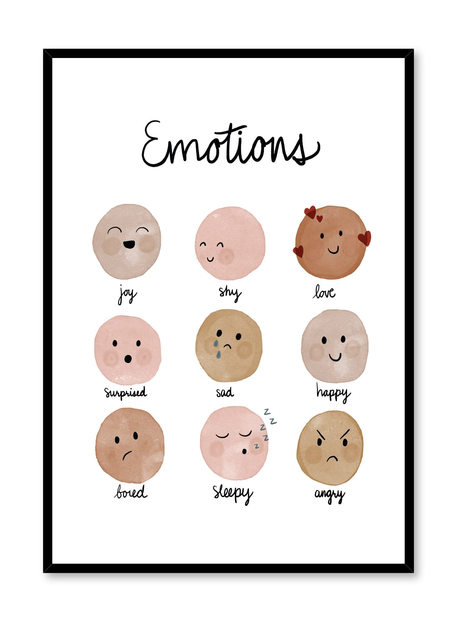 Rose Emotions Poster - Beautiful Floral Wall Art for Home Decor, Office, Bedroom & Living Room
