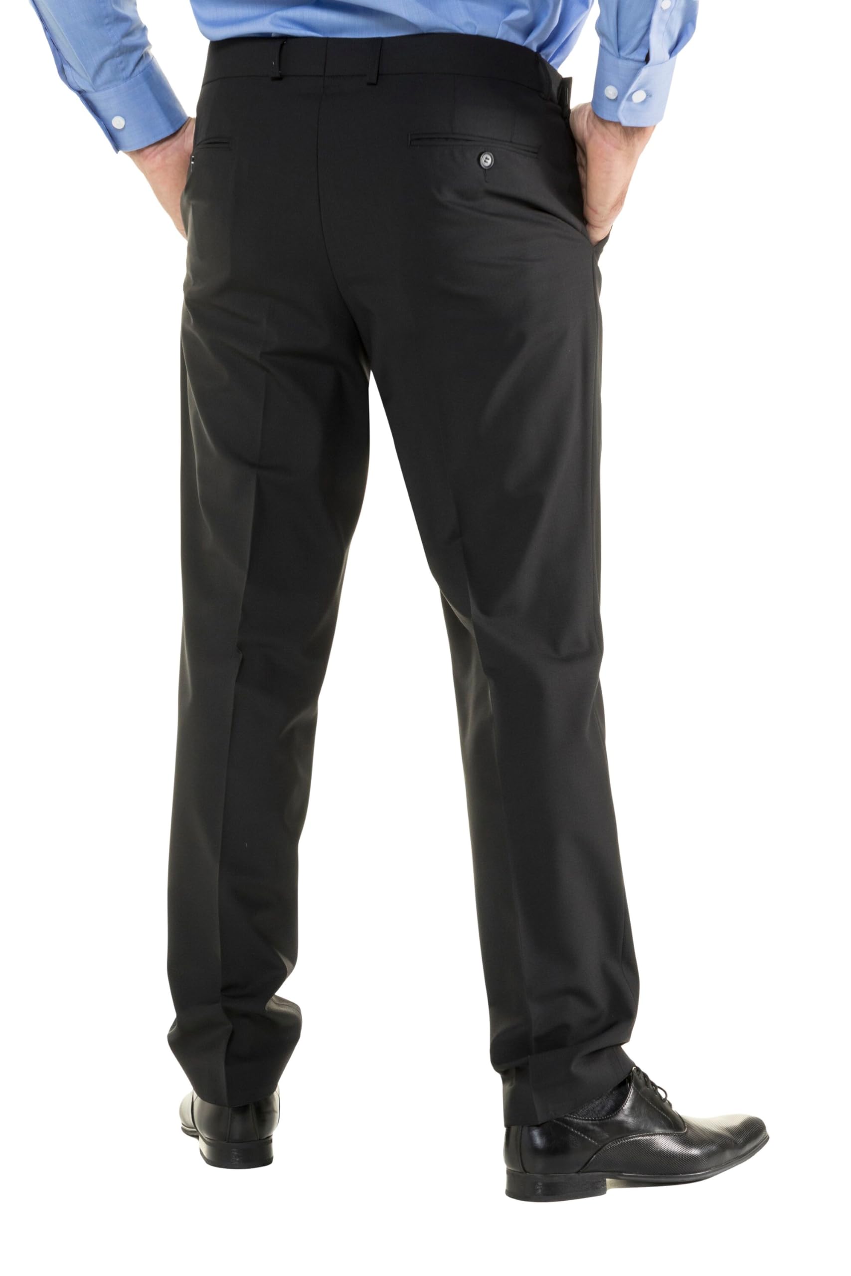 JP 1880 Big & Tall Men's Plus Size Wool Blend Comfort Waist Dress Pants (Sizes L-8XL) - Office Wear & Formal Occasions