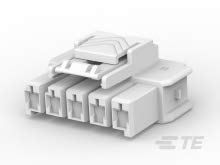 TE Connectivity 1-1971773-7 Single Row Power Triple Lock Plug Housing - 250 Pieces - Durable Electrical Connector for Industrial Equipment, Automotive Wiring & Power Distribution Systems