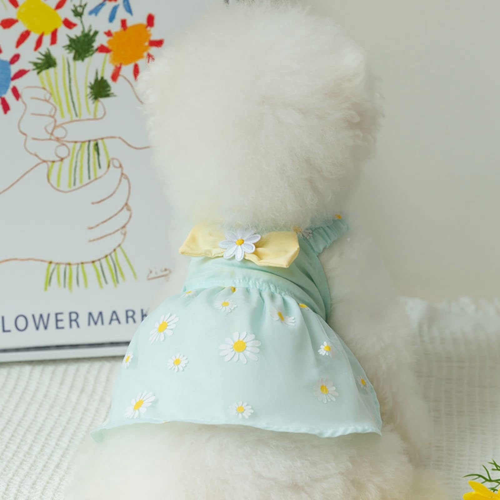 Elegant Princess Small Dog Dress - Lightweight Spring Summer Puppy Outfit for Girls | Perfect for Parties, Walks & Photo Shoots