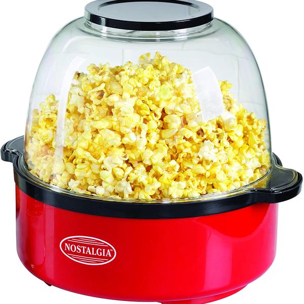 NOSTALGIA SP660RED Retro Dome Popcorn Maker Machine - Certified Refurbished with Home Essentials Warranty - Perfect for Movie Nights, Parties & Family Snack Time