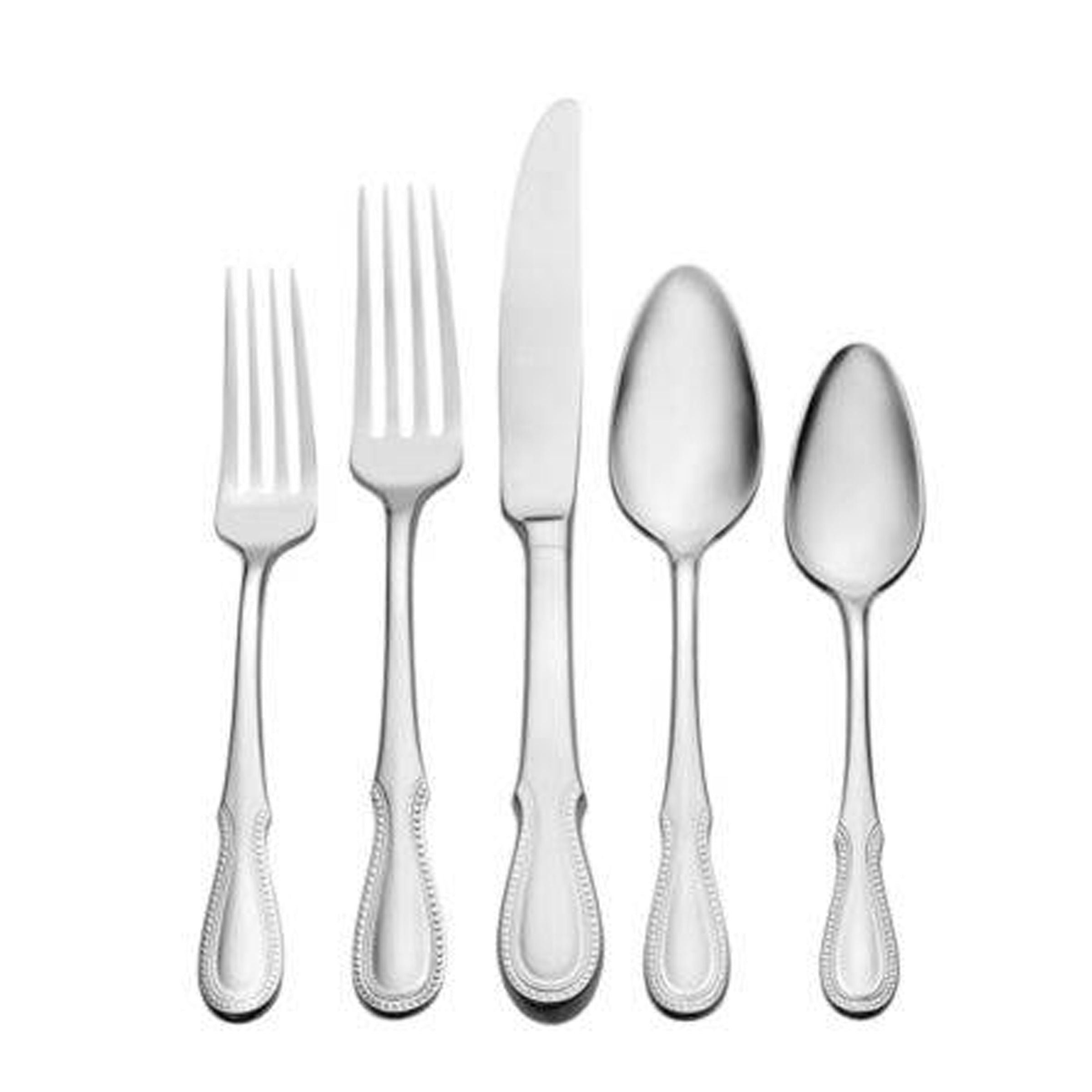 Premium 40-Piece Flatware Set - Stainless Steel Silverware with Knives, Forks & Spoons - Elegant Dining for Everyday Use & Special Occasions