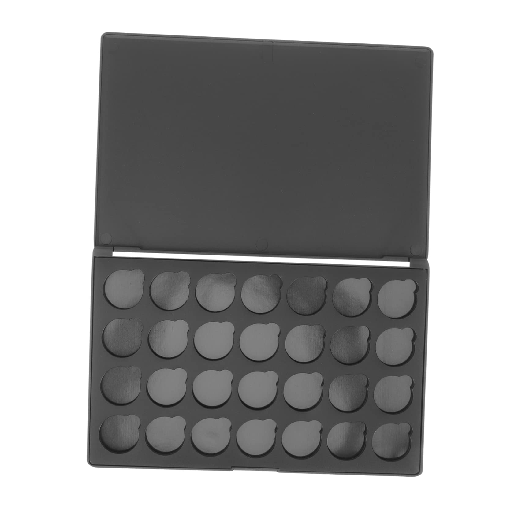 FRCOLOR Black Magnetic Eyeshadow Palette - 12 Color Matte & Shimmer Makeup Palette, Empty Blush Container, Mini Eyeshadow Box for Professional Makeup Artists | Perfect for Travel, Bridal, and Party Makeup Looks