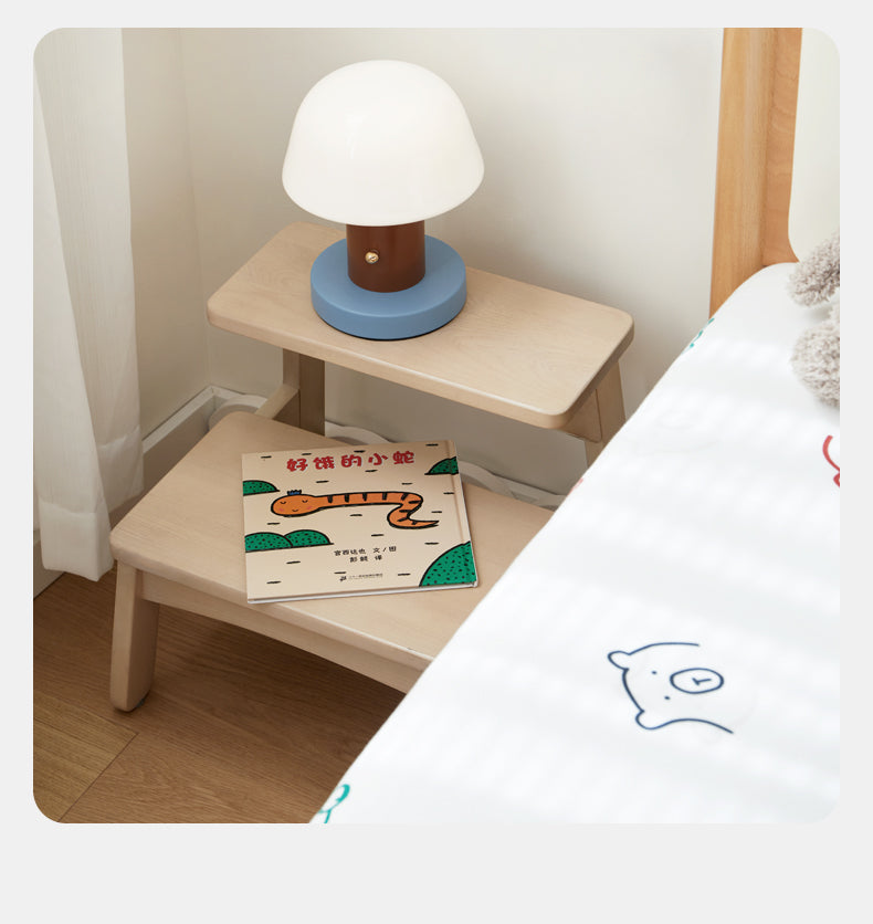 Birch Solid Wood Kids Multifunctional Low Foot Stool - Durable Step Stool for Bathroom, Kitchen, and Playroom - Perfect for Toddlers and Children