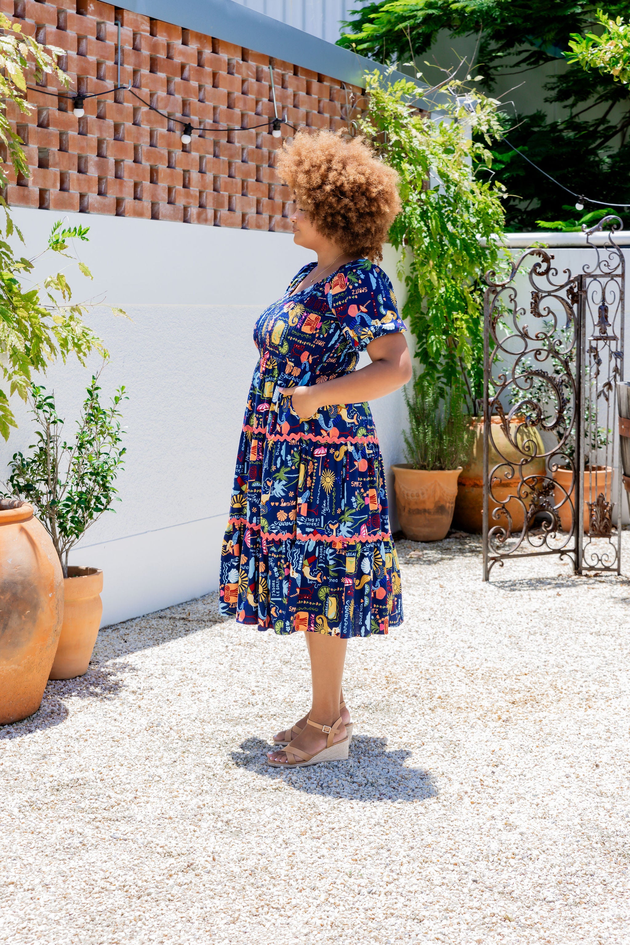Peri Midi Dress - Flowy Euro Summer Dress for Women | Perfect for Beach Vacations, Date Nights & Summer Parties