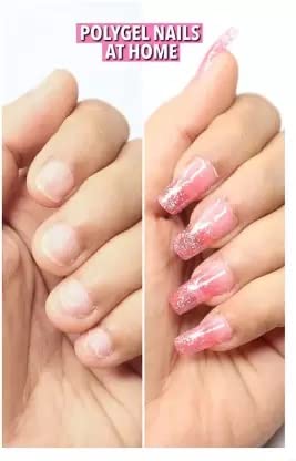 Professional Acrylic Gel Nail Extension Kit with Base & Top Coat - Transparent Nail Art Set for Salon & Home Manicures | DIY Nail Enhancements & Long-Lasting Wear