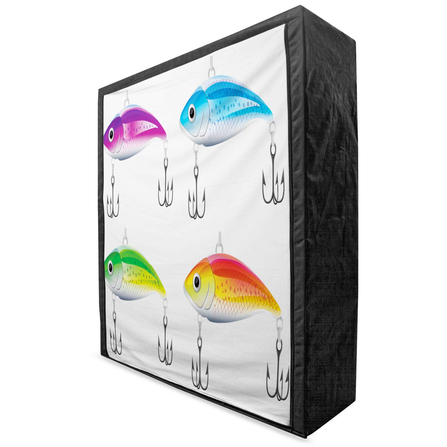 Ambesonne Fishing Portable Fabric Wardrobe - 59