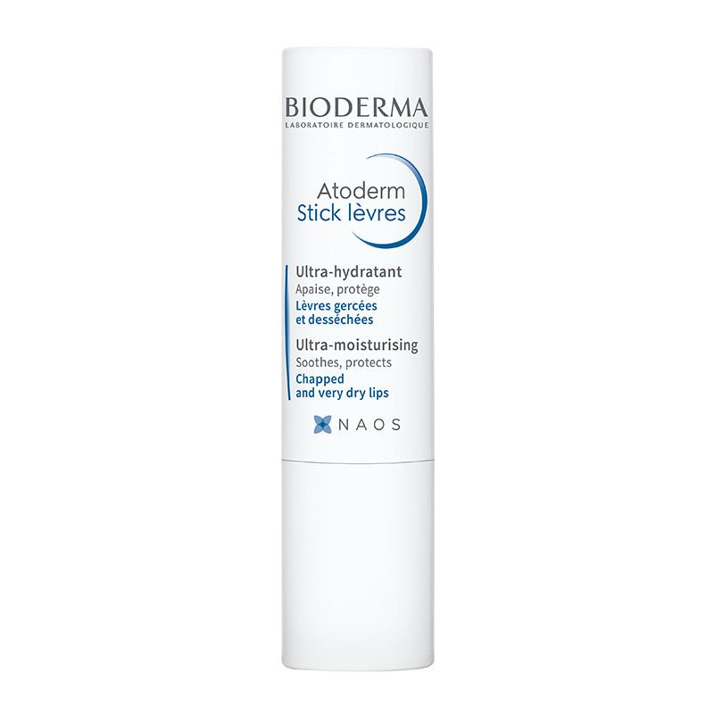 Bioderma Atoderm Moisturizing Stick Lip Balm - Ultra Hydrating & Nourishing for Dry, Chapped Lips - Perfect for Winter Care & On-the-Go Use