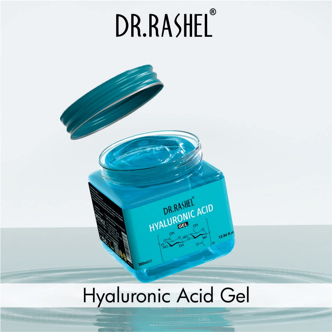 DR.RASHEL Non-Sticky Hyaluronic Acid Gel - Revitalizing & Hydrating Face Moisturizer for Youthful Skin, Improves Elasticity & Nourishes All Skin Types, 12.8 fl oz (380ml) - Perfect for Daily Skincare Routine & Anti-Aging Treatment