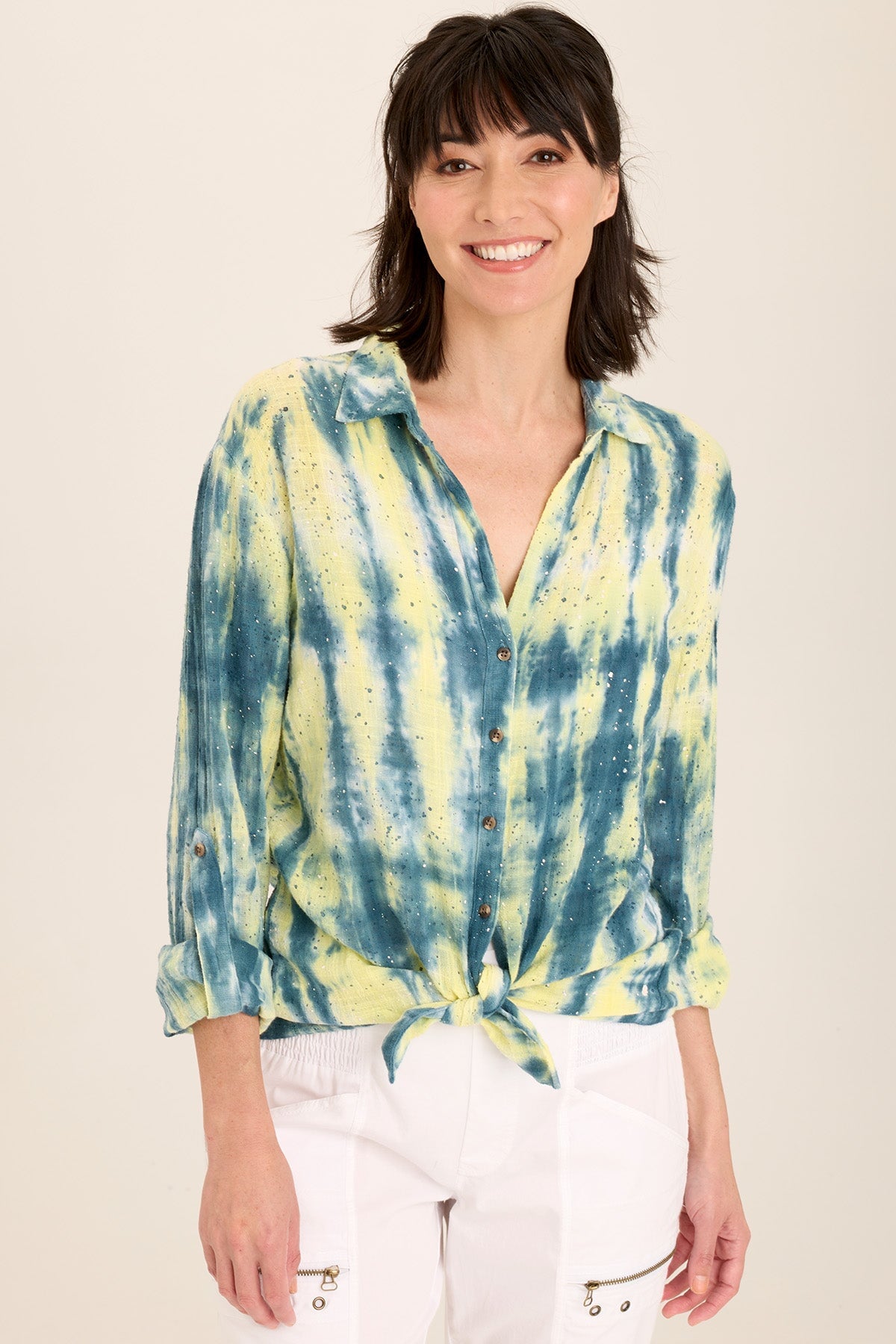 Porter Blouse Flecked Wash Daybreak - Stylish Women's Casual Shirt for Everyday Wear | Perfect for Office, Date Night & Weekend Outfits