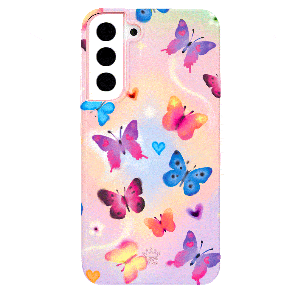 Aura Butterfly Samsung Phone Case - Premium Protective Cover for Samsung Galaxy Series | Perfect for Everyday Use, Travel & Style