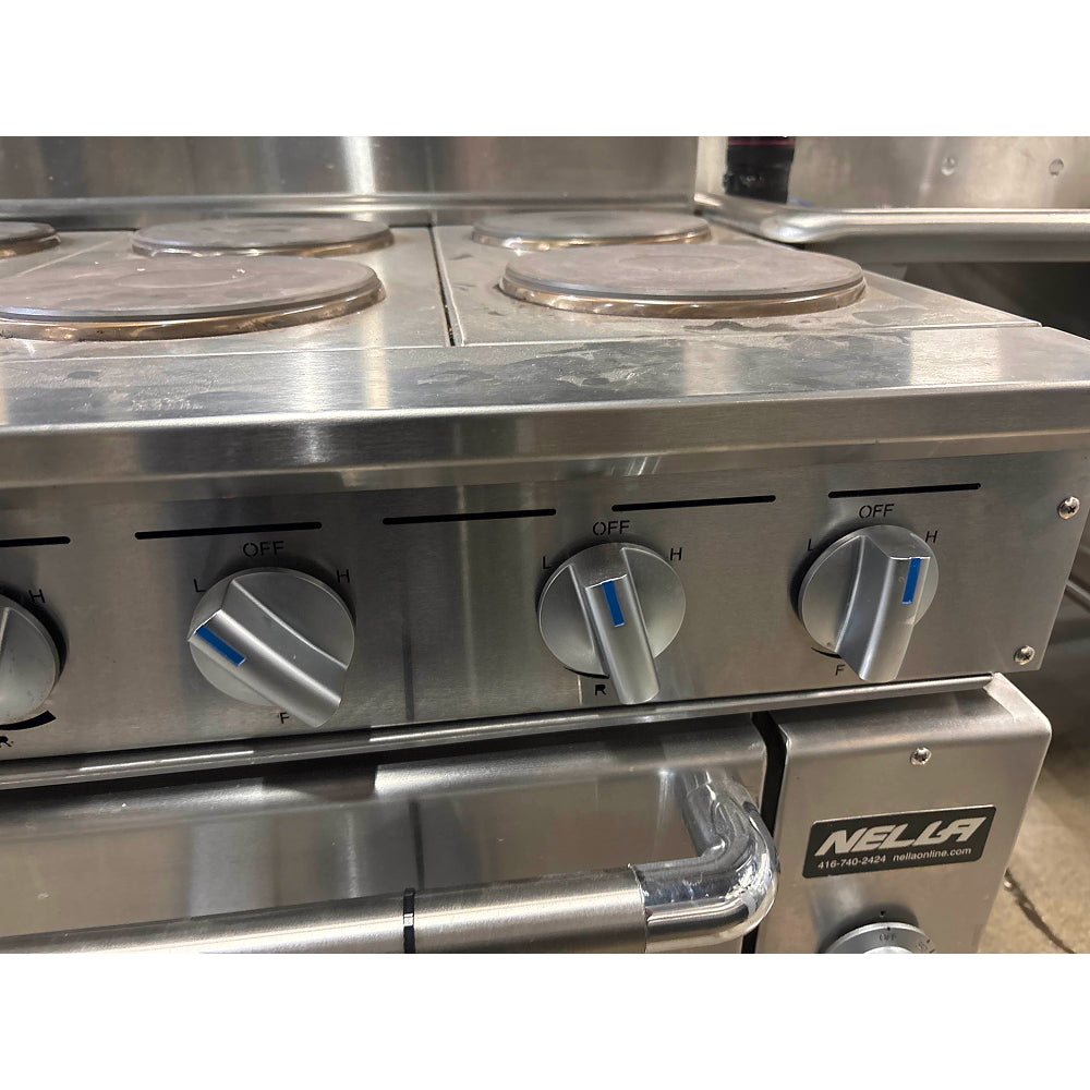 Used Imperial IR 6 E 36 Commercial Electric Range - 6 Burner Stove with Standard Oven, 208V 3 Phase - Perfect for Restaurants, Catering & Commercial Kitchens