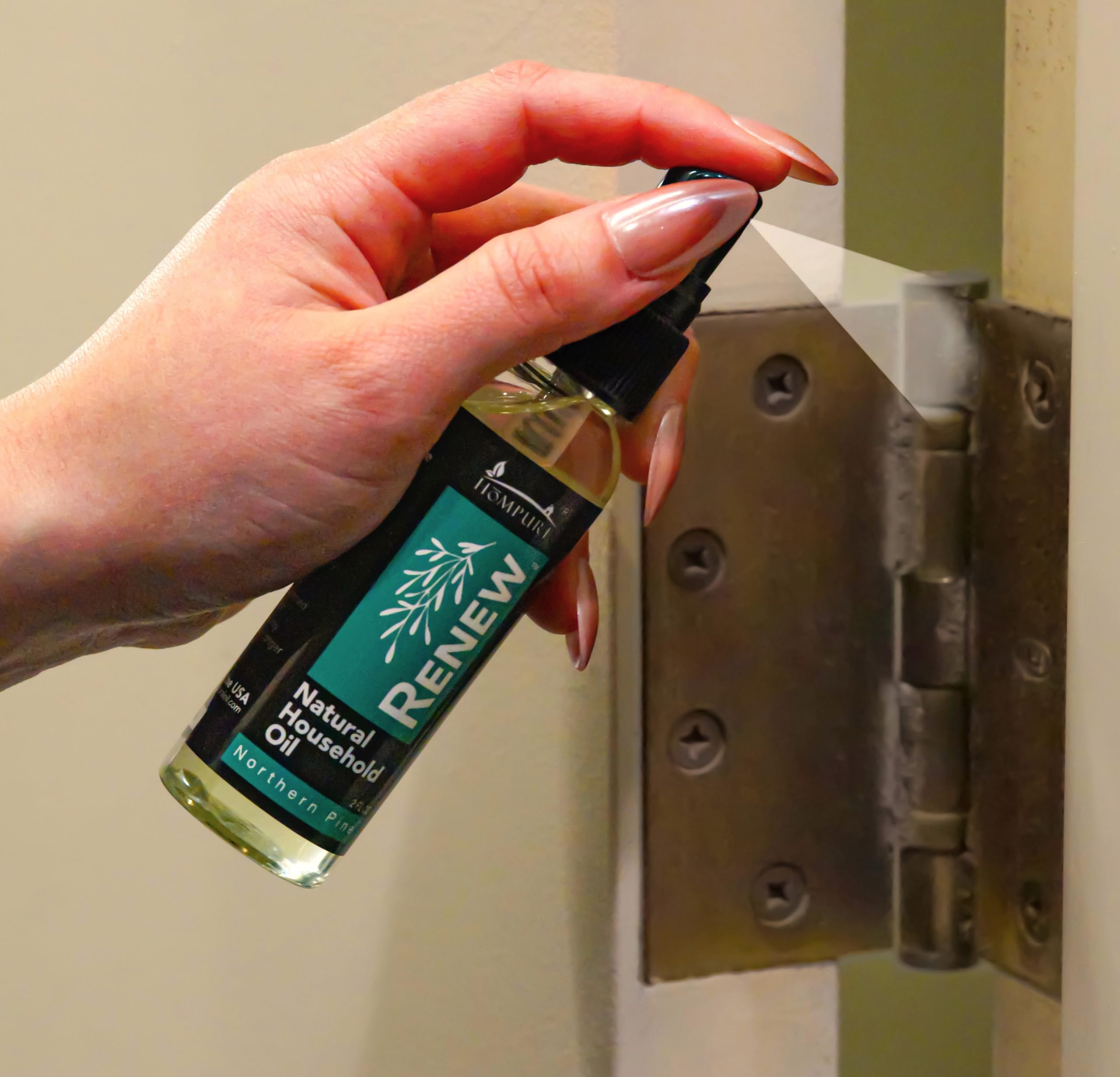 HōMPURE® Pine Oil Lubricant for Squeaky Doors, Hinges & Locks - Garage & Wheel Use